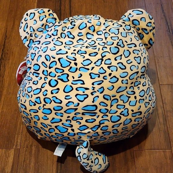 Squishmallow Kellytoy 2021 Valentine 16" Emanga the Leopard Plush - Picture 3 of 6